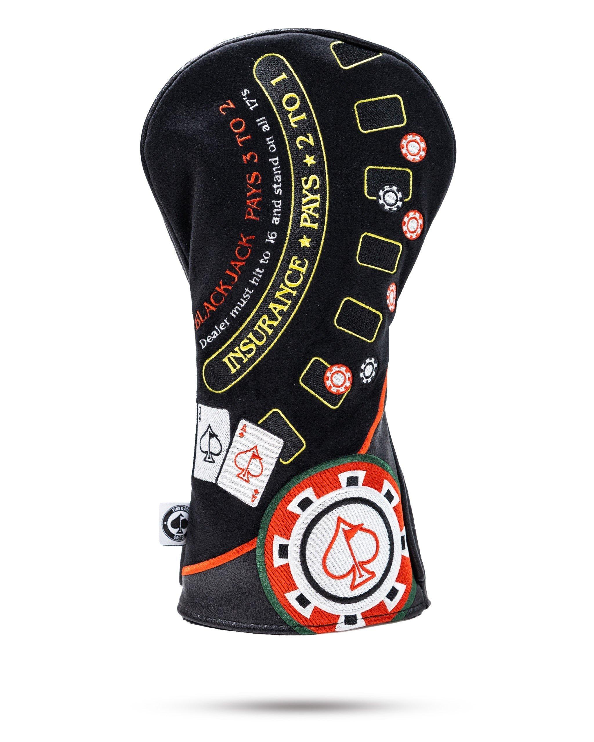 Blackjack Headcover - Driver | PINS & ACES | Headcovers | Unisex
